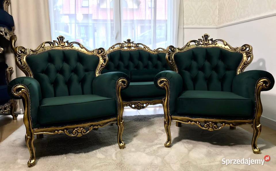 Komplet Ludwik Ludwikowski sofa fotele kanapa Komplety mebli Jagodnik