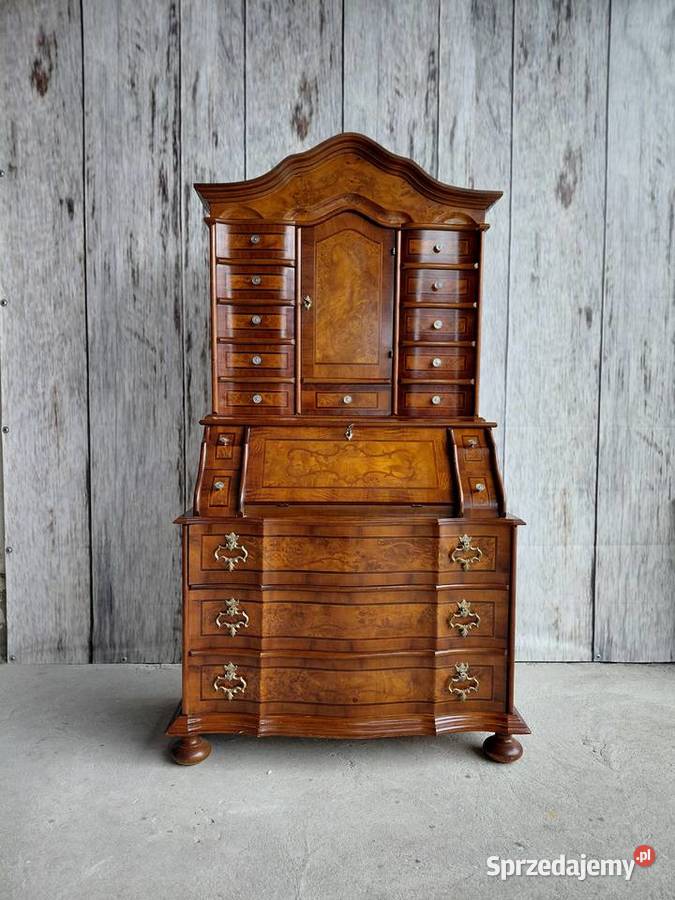 Sekretarzyk Biurko Stylowe z intarsją 368 Byczyna sprzedam