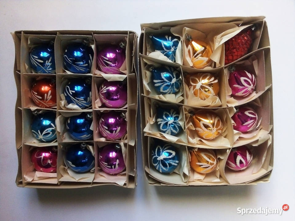 zestaw starych bombek vintage PRL Częstochowa