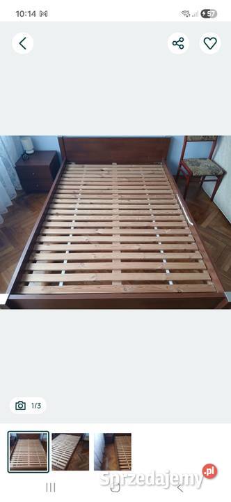 Łóżko sypialniane 14x200 stan Łóżka i materace Zgorzelec sprzedam
