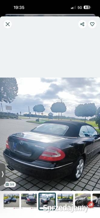 Mercedes clk W209 cabrio 26v6 LPG zamiana 170KM