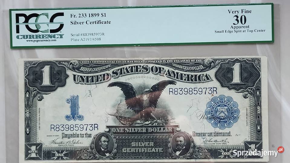 Banknot 1 1899 Black Eagle Silver Certificate Rzeszów