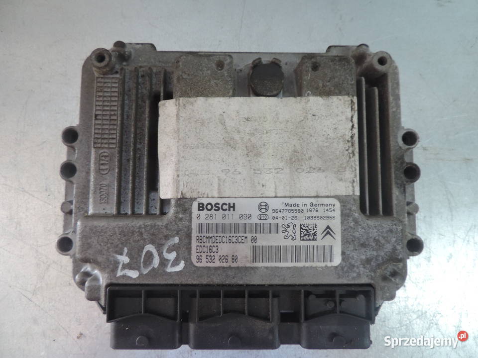 KOMPUTER SILNIKA PEUGEOT 307 14 HDI 0281011090 Nowy Sącz