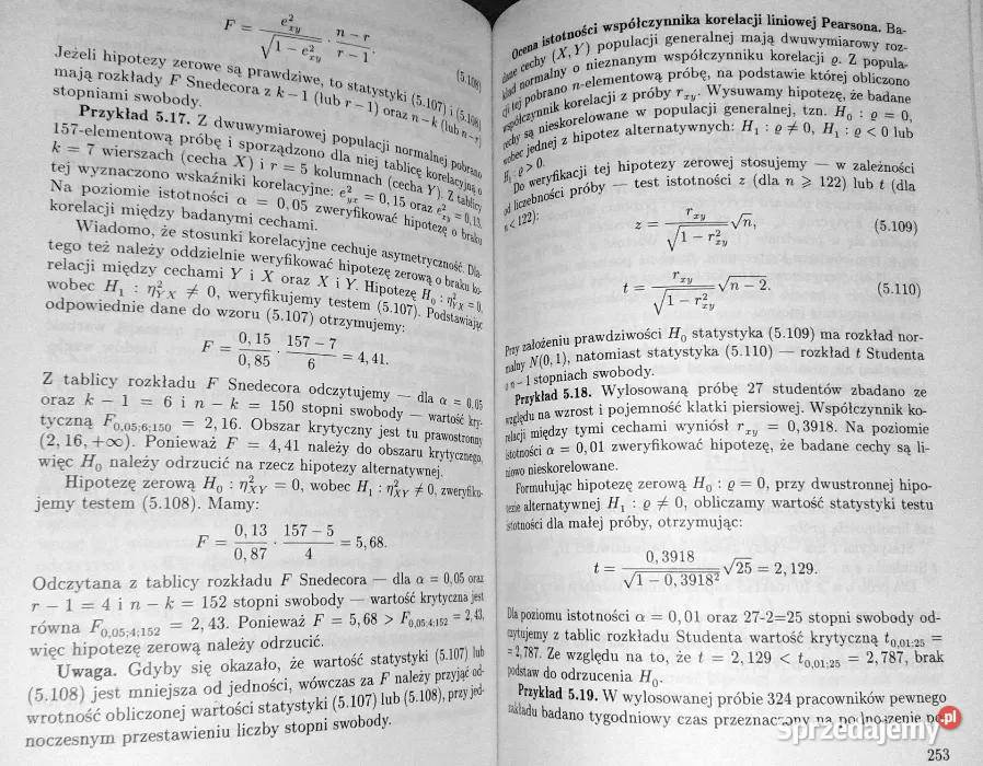 Statystyka Mieczysław Sobczyk Książki i Podręczniki Chełm sprzedam