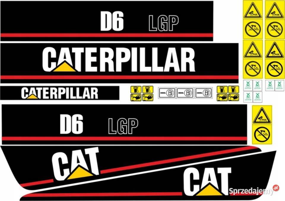 NAKLEJKI NA MASZYNĘ CAT D6 LGP Nakło nad Notecią