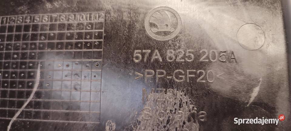 SKODA KAROQ OSŁONA PODWOZIA LEWY TYŁ 57A825205A