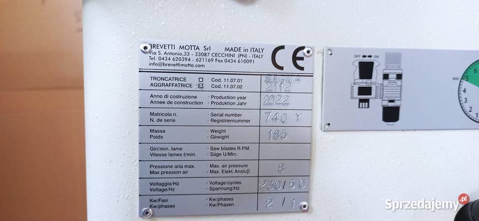 Zszywarkosklejarka SIGMA2112 sn 740Y Jelenia Góra