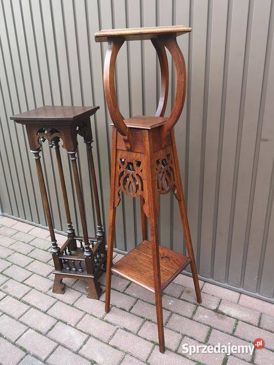 Kwietnik Dębowy Antyk Stary W Stanie Okazja Pozostałe wielkopolskie