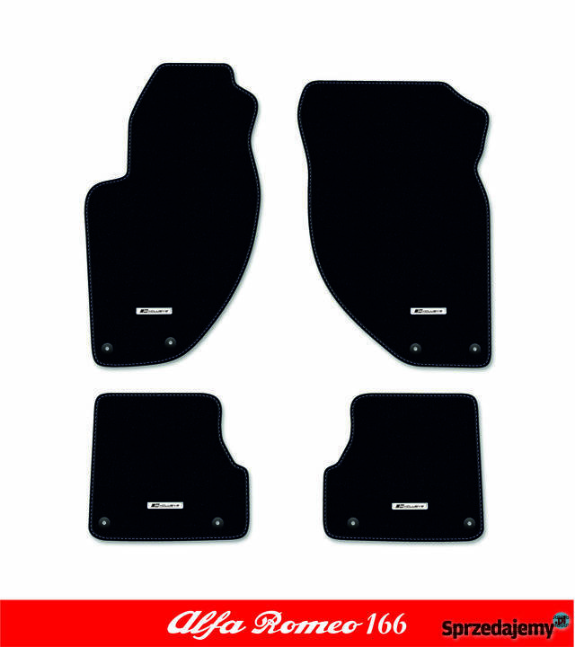 Ekskluzywne DYWANIKI SAMOCHODOWE welurowe Alfa Części samochodowe