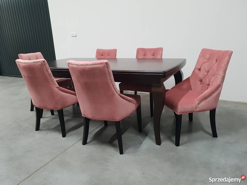 Krzesło tapicerowane chesterfield eleganckie z