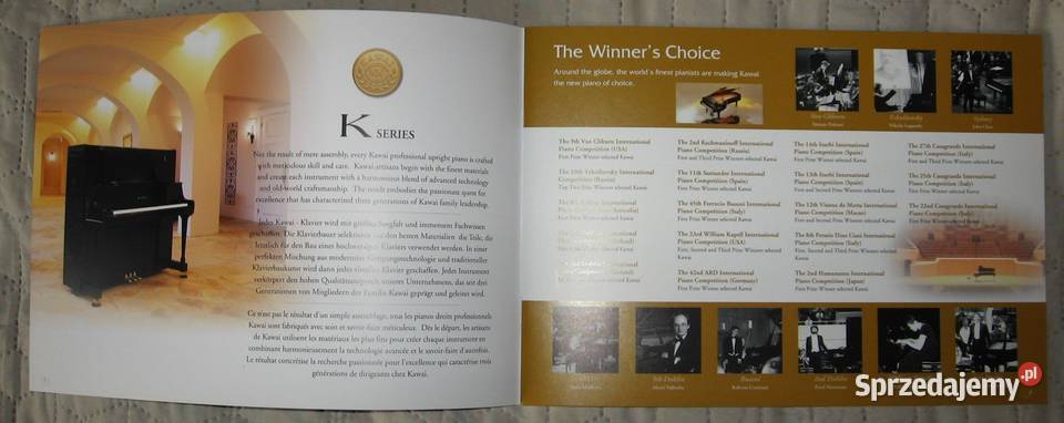 Kawai K Series Professional Upright Pianos Kępice