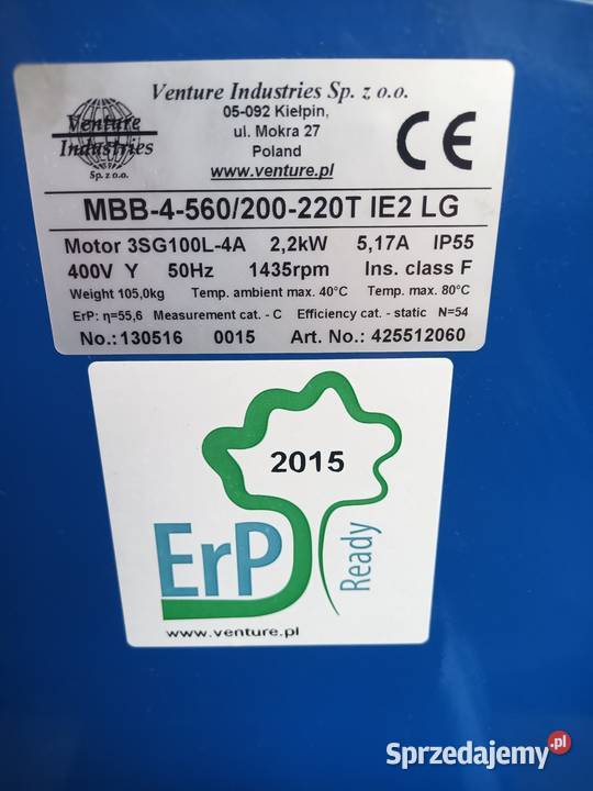 Wentylator przemysłowy promieniowy wyciagowy