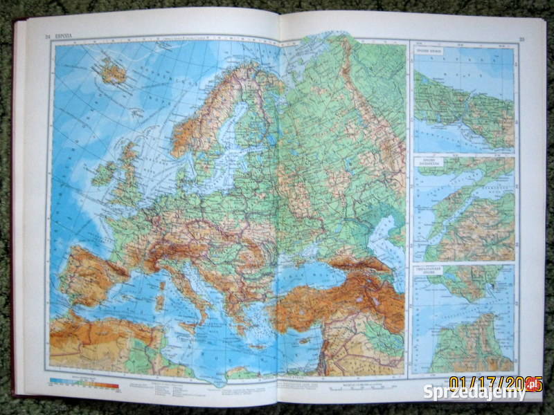 Atlas geograficzny wydanie rosyjskie Podręczniki Kraków