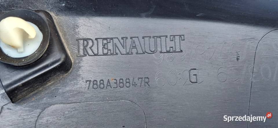 RENAULT CAPTUR LISTWA NAKŁADKA BŁOTNIKA LEWY TYŁ Bieleń