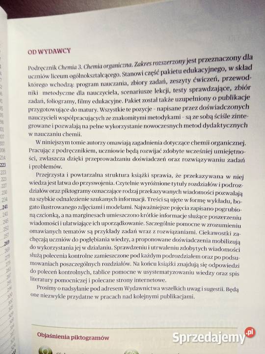 Chemia 3 rozszerzenie Operon matura antykwariat Warszawa