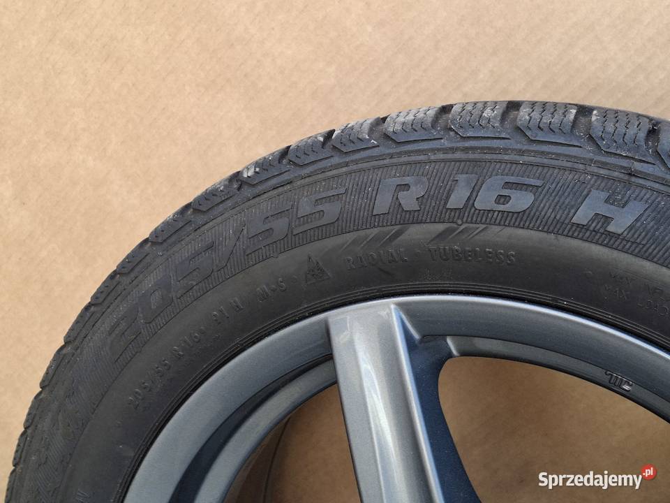 KOŁA ALUFELGI ALUTEC 16 5X112 7J ET38 OPONY ZIMA Bieleń