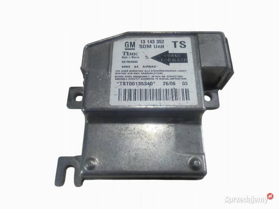 SENSOR AIR BAG AIRBAG OPEL COMBO C 13 CDTI wielkopolskie sprzedam