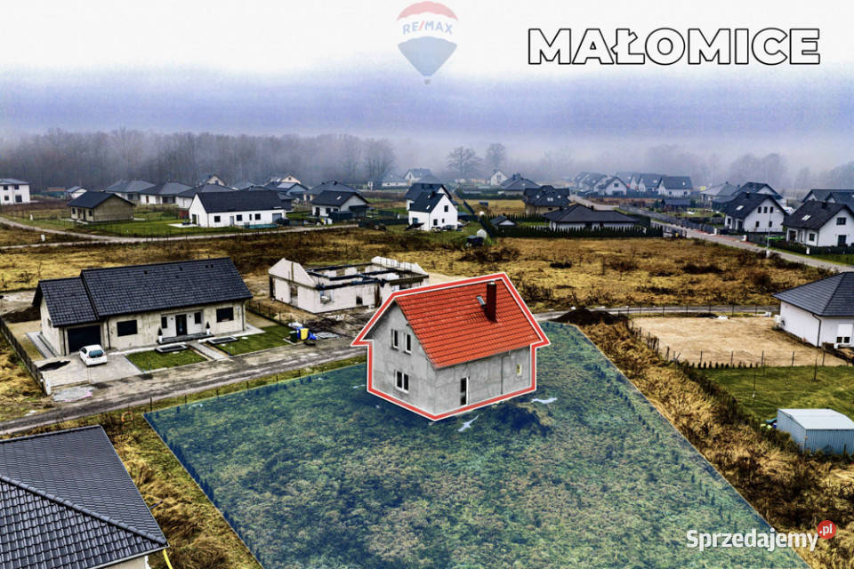 Dom wolnostojący w stanie deweloperskim Małomice