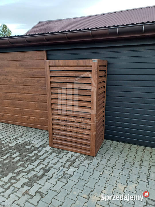 Osłona pompy ciepła 70x40x190 ciemny orzech Pompy ciepła Kościerzyna