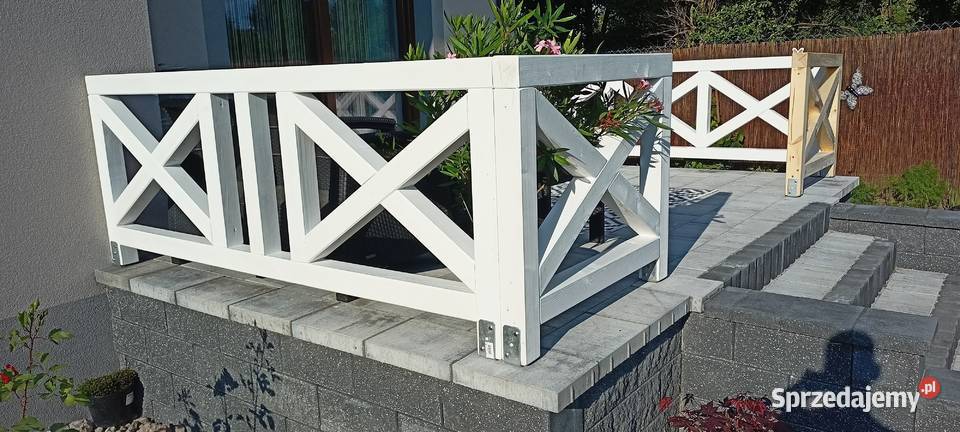 Balustrady Drewniane kopertowe krzyzowey Katowice