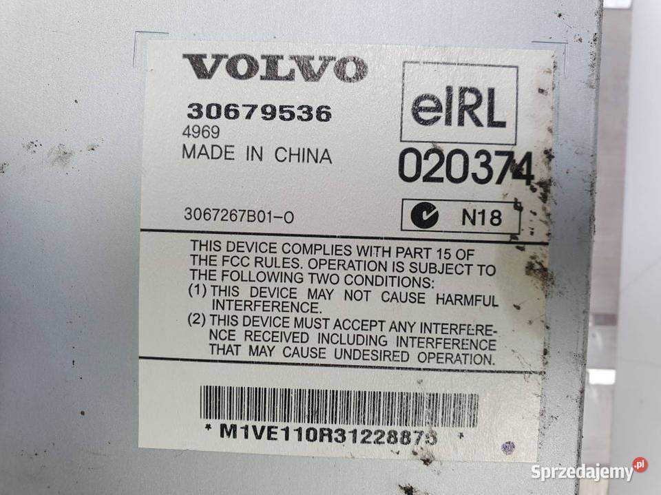 WZMACNIACZ VOLVO V50 30679536 Lipno