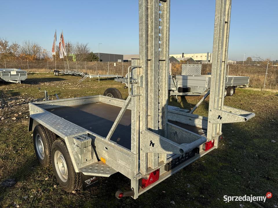 Przyczepa minikoparka BORO NIEWIADÓW 3500DMC 2750kg Piła