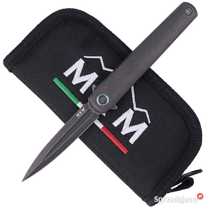 Nóż składany MKM Flame Dagger Black Titanium Akcesoria, narzędzia i noże Warszawa sprzedam