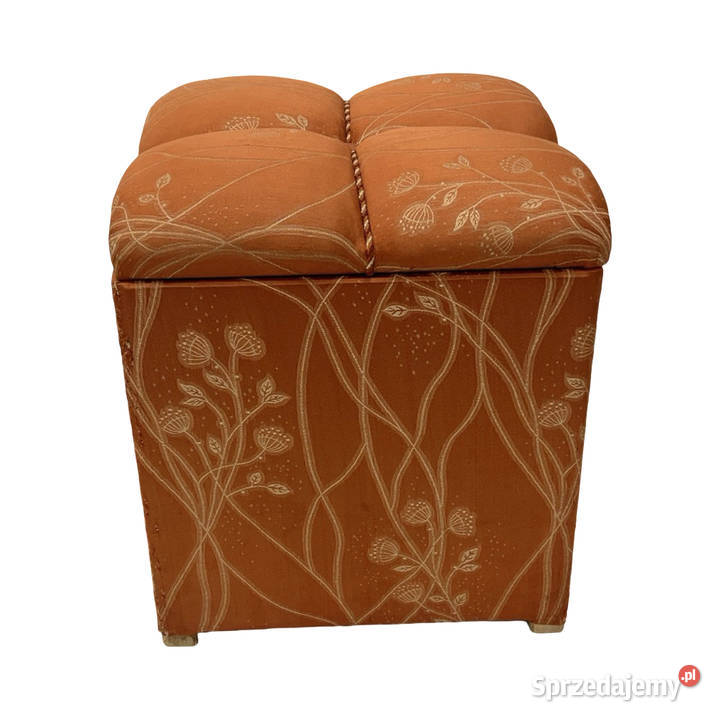 Art Deco pufa tapicerowana ze schowkiem Niemcy mazowieckie sprzedam