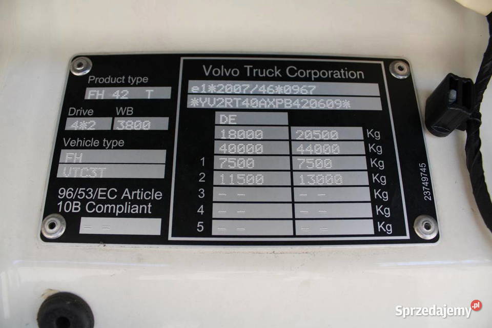 Cianik NOWY MODEL Eur 6 Volvo FH 500 tez Leasing Warszawa