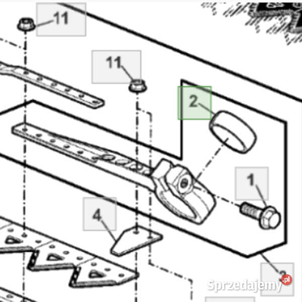 H157812WN Tuleja głowicy noża hedera John Deere Do kombajnów