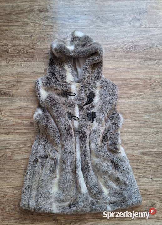 Brązowe wiosenne futerko przejściowe bezrękawnik małopolskie Kraków sprzedam