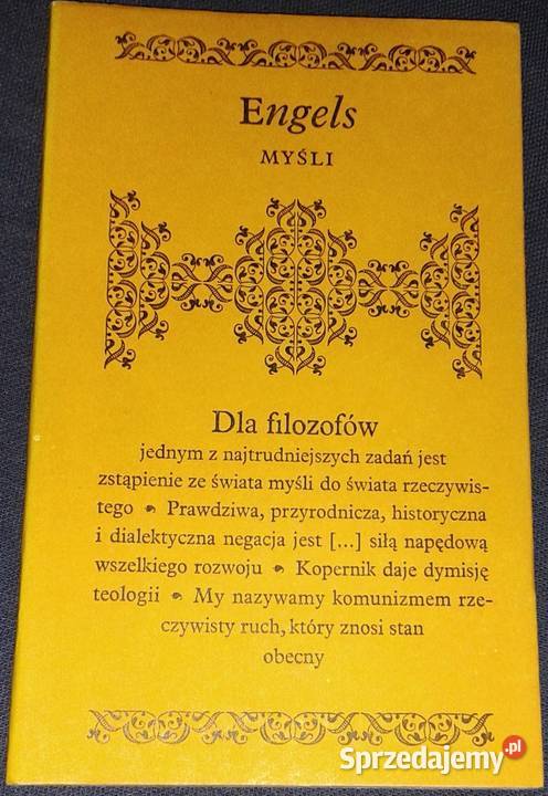 Myśli Fryderyk Engels Pozostałe Chełm