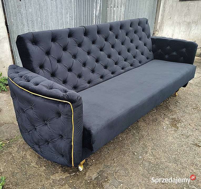 NOWA sofa pikowana kanapa z bokami Glamour Chorzów