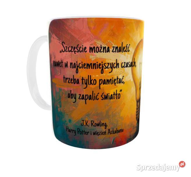 Kubek z cytatem z filmu Harry Potter Szczęście dolnośląskie Wrocław