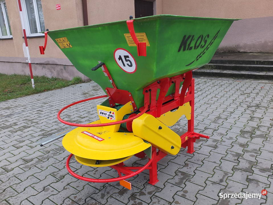 Rozsiewacz nawozów na taśmę 400 lejek KŁOS Motyl świętokrzyskie