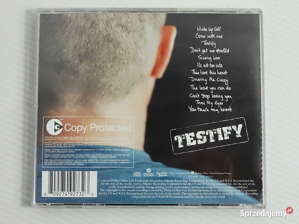 Phil Collins Testify Płyta CD Stan Biłgoraj
