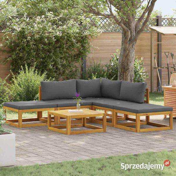 vidaXL 6cz zestaw mebli ogrodowych z