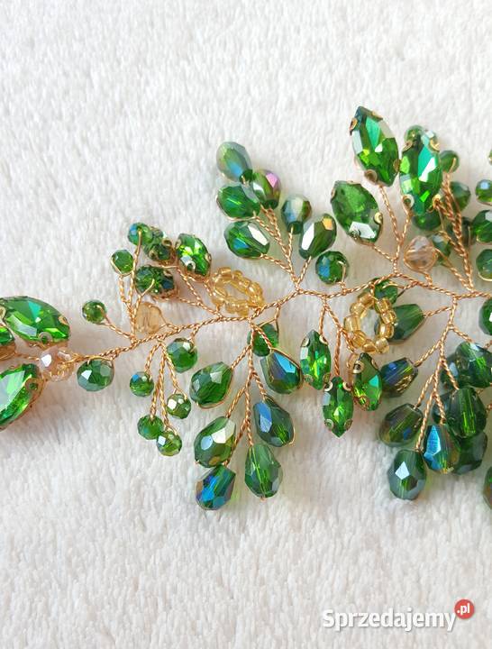 Ozdoba do włosów opaska koraliki ślub wesele Szczecin sprzedam