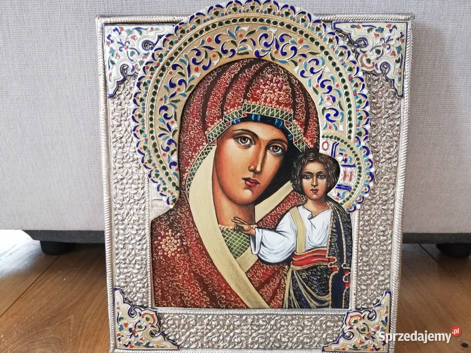 Piękna Ikona Matki Boskiej Kazańskiej łódzkie Łódź sprzedam