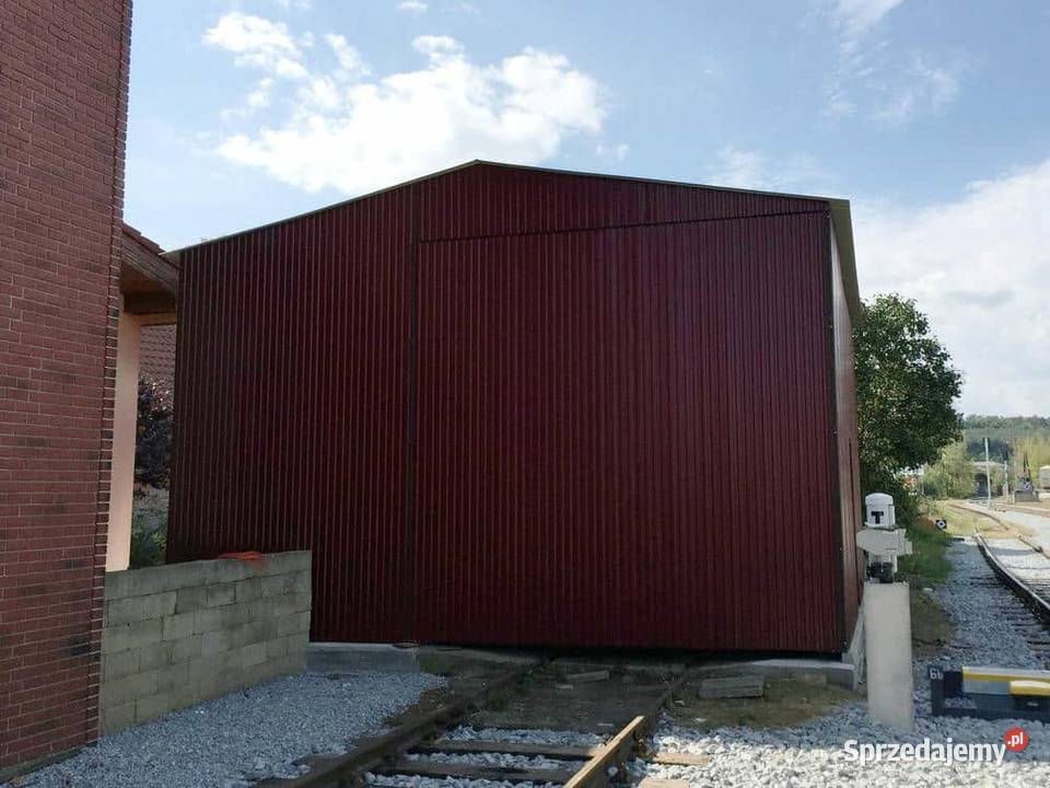 Blaszana montowana hala 89 m brązowa małopolskie Kraków