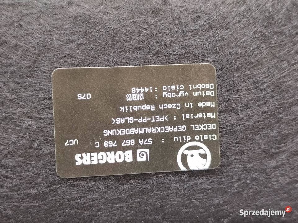 PÓŁKA TYLNA 57A867769C Skoda Karoq I 2017
