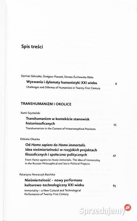 Technokultura transhumanizm i sztuka cyfrowa Rok wydania 2016 Kraków sprzedam