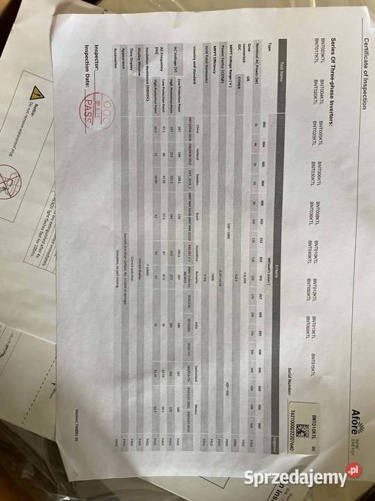 Nowy falownik Afore BNT010KTL10 kw Aton Falowniki Kozubszczyzna
