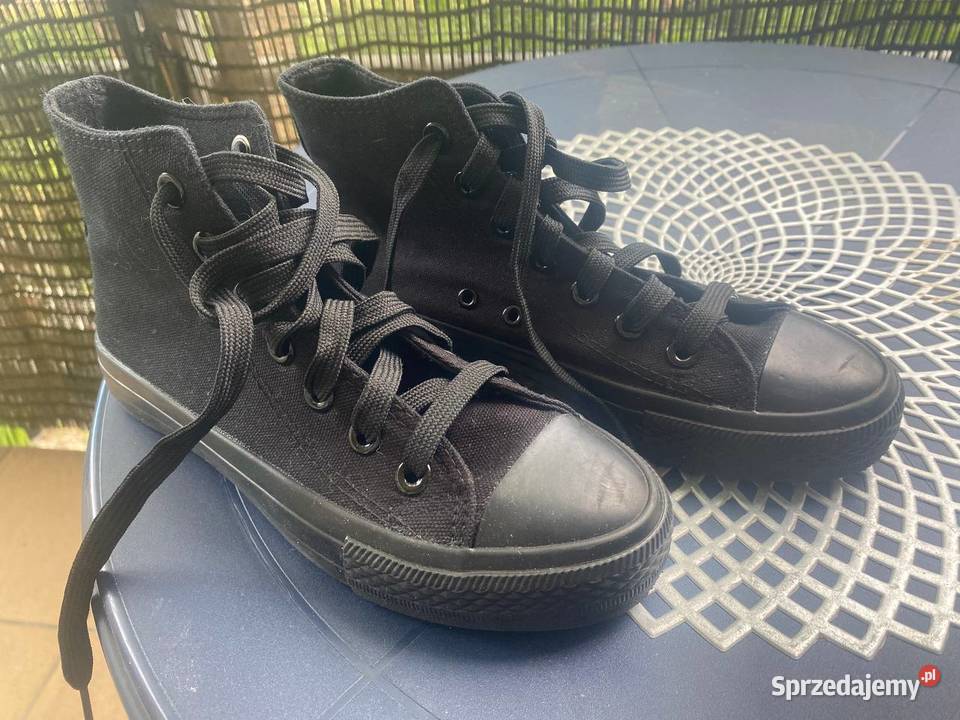 Trampki czarne lekko używane 36 Warszawa