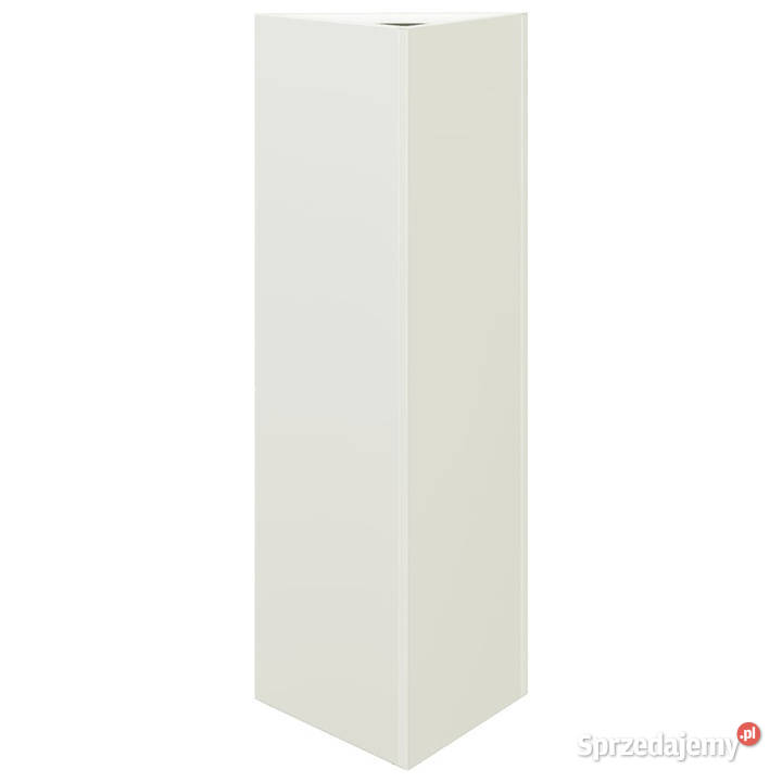 Donice ogrodowe 2 białe trójkątne 30x26x75 stal mazowieckie Warszawa