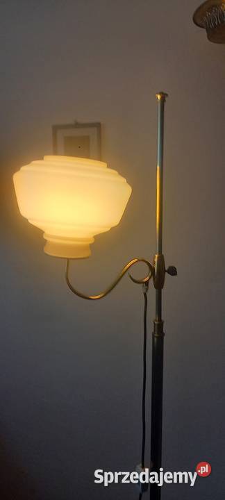 Lampa podłogowa z mosiądzu ruchome ramię Skierniewice