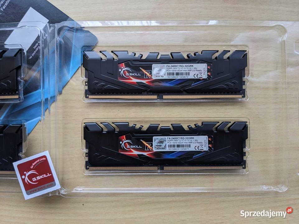 Pamięć GSkill Ripjaws 4 DDR4 32 GB 2400MHz CL15 Żydowo