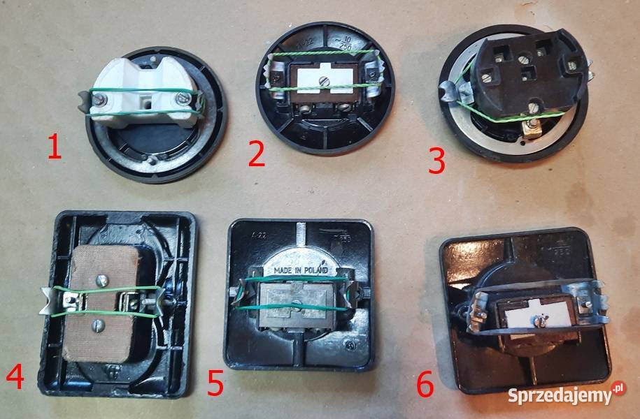 Gniazda podtynkowe okrągłe prostokątne 220 V z Ostrów Wielkopolski