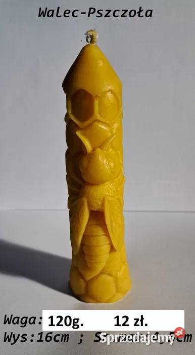 Świeczki woskowe naturalne różne rodzaje Świece mazowieckie