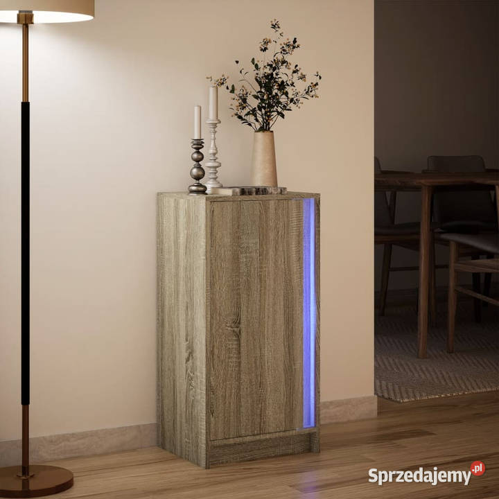 Szafka z LED dąb sonoma 425x34x85 materiał sprzedam